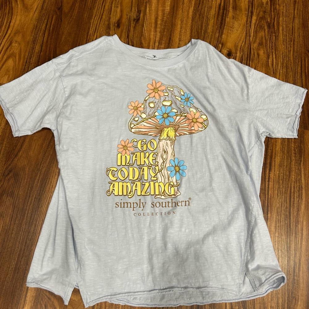 Simply Southern Graphic Tee - Light Blue